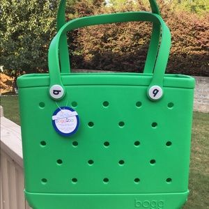 Kelly Green Baby Bogg Bag & Custom Monogram